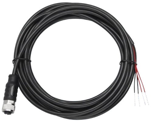 Zebra Spezial Stromkabel – M12–offen, 3,5 m, 12–24 V, schwarz, für Zebra FXR90