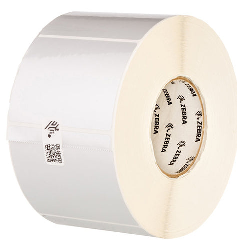 Zebra Gestanzte Etiketten Z-Ultimate 3000T, 38 mm × 25 mm, silber, Polyester, selbstklebend, 10 Rollen