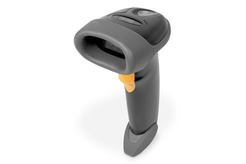 Digitus 1D/2D, Bluetooth, kabelgebunden, USB/RJ-45, IP54, mit Ständer, für Windows, Android, iOS