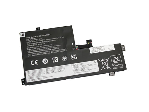 BTI Notebook-Akku – für Lenovo – 42 Wh, 11,25 V (3 Zellen) – Schwarz