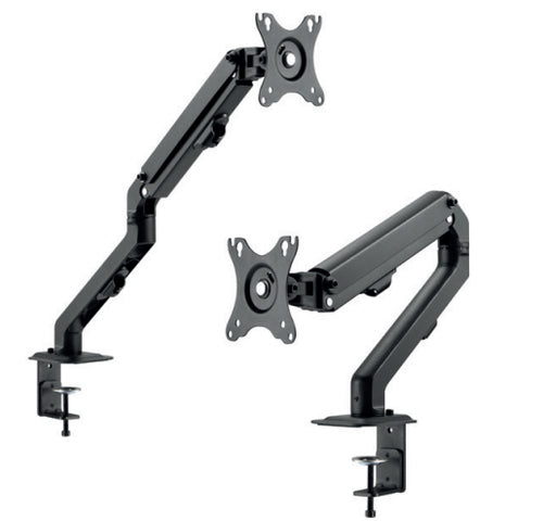 Hagor EASY FLEX 8704 – Tischhalterung, Dual, Tischklemme, bis 27", VESA 75 × 75/100 × 100 mm, 7 kg, neigbar