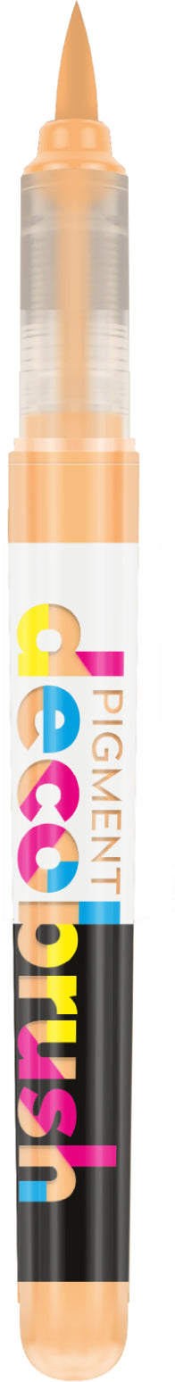 Karin PigmentDecoBrush Acrylmarker – Pinselspitze – Pastell Kürbis – für Papier, Metall und Kunststoff