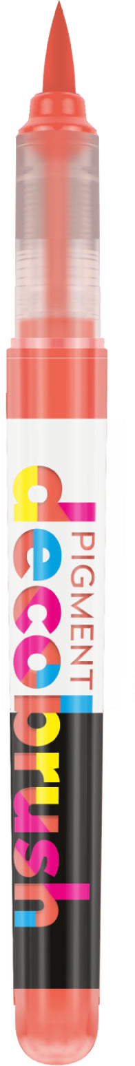 Karin PigmentDecoBrush 29Z1645 Acrylmarker – Pinselspitze – Mango, 4er-Set