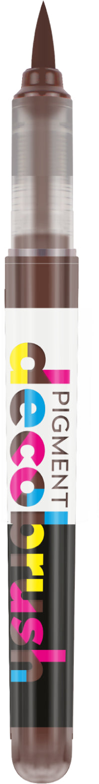 Karin PigmentDecobrush Pinselstift – Pinselspitze, acrylbasiert, opak, matt, Cocoa
