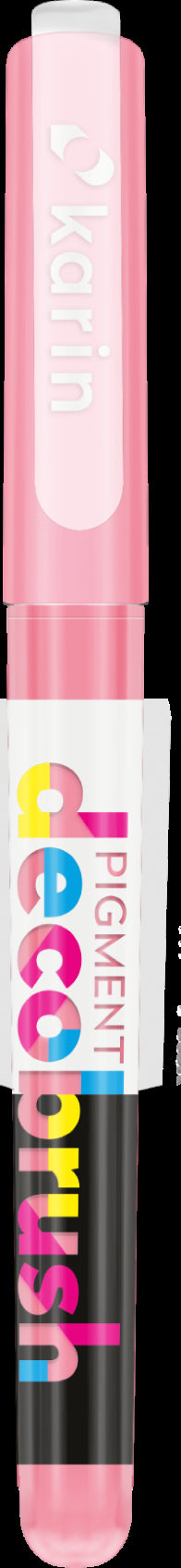 Karin PigmentDecoBrush 29Z183 Paint Marker – Pinselspitze 12 mm – Rosarot
