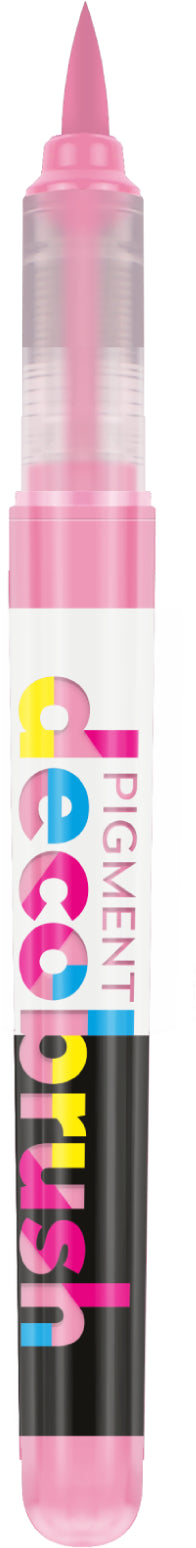 Karin PigmentDecoBrush 29Z190 Acrylmarker – Pinselspitze – Hellrosa – für Papier, Metall und Glas
