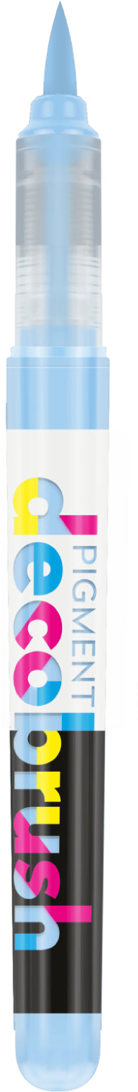 Karin PigmentDecoBrush 283U Acrylmarker – Pinselspitze – Pastellblau – für Papier, Metall, Glas