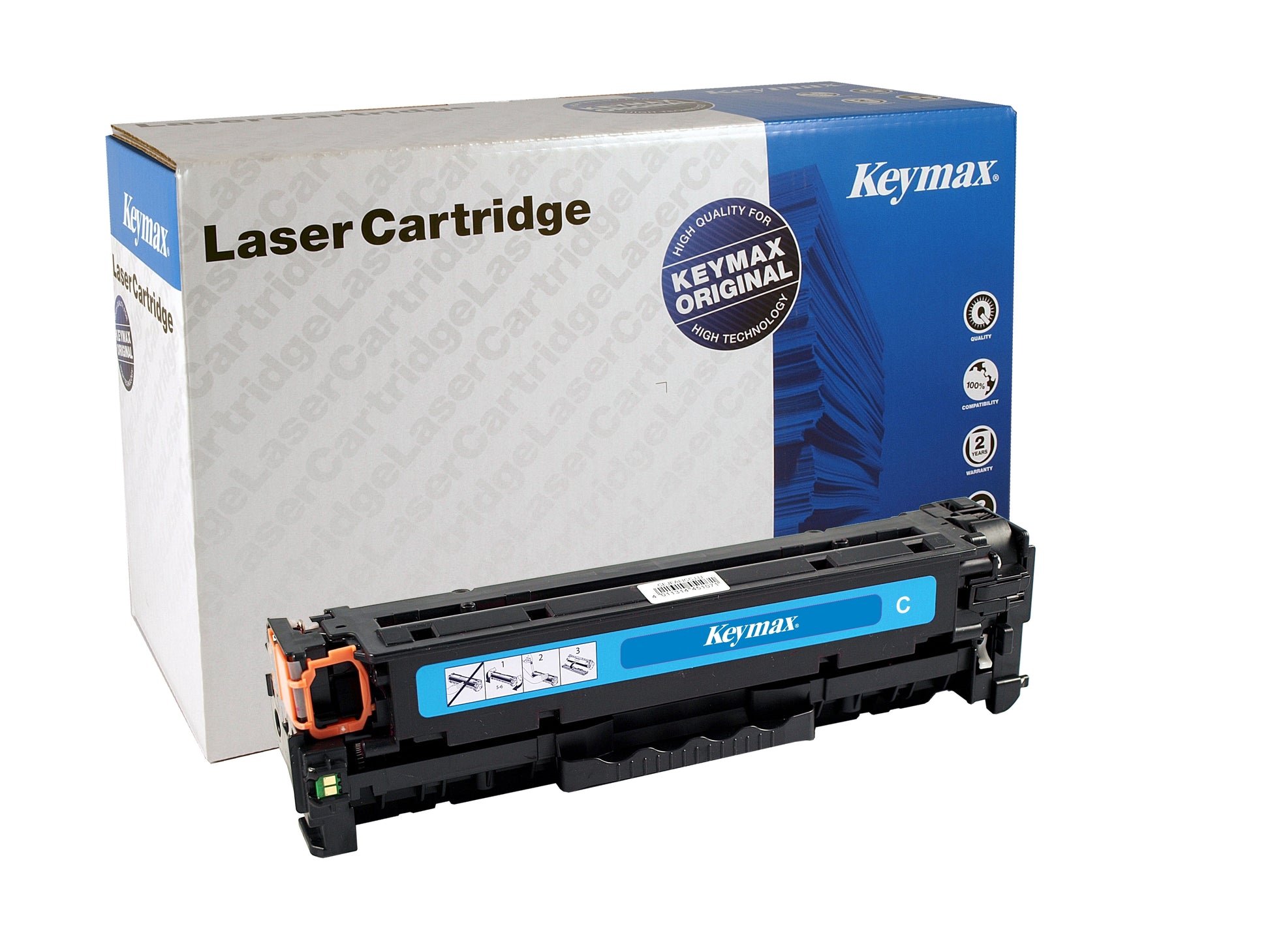 Keymax RMC (CC531A) Cyan Toner – wiederaufbereitet – für HP CLJ CP2025