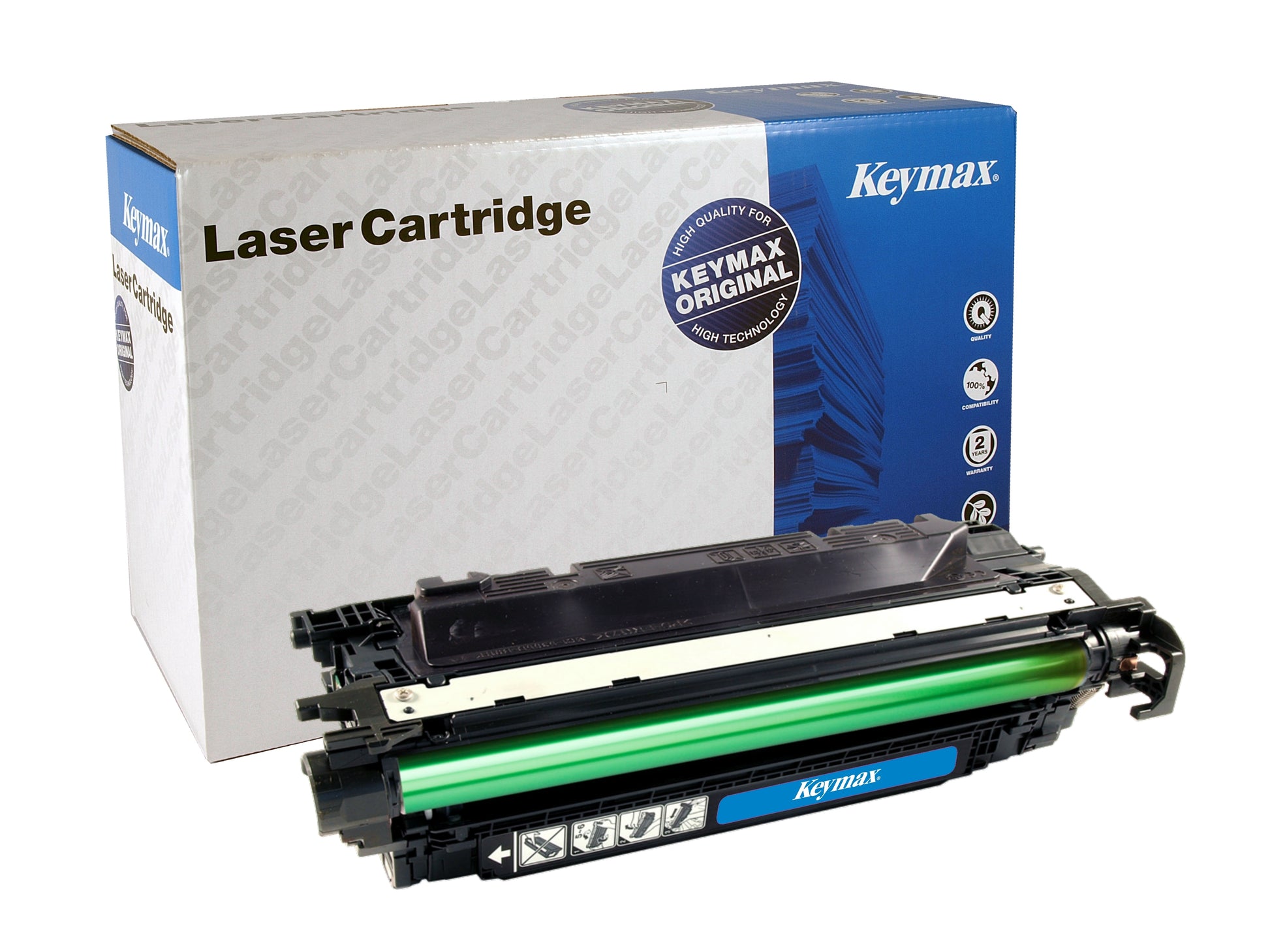 Keymax CE260X Schwarz Toner – wiederaufbereitet – für HP Color LaserJet CP 4525