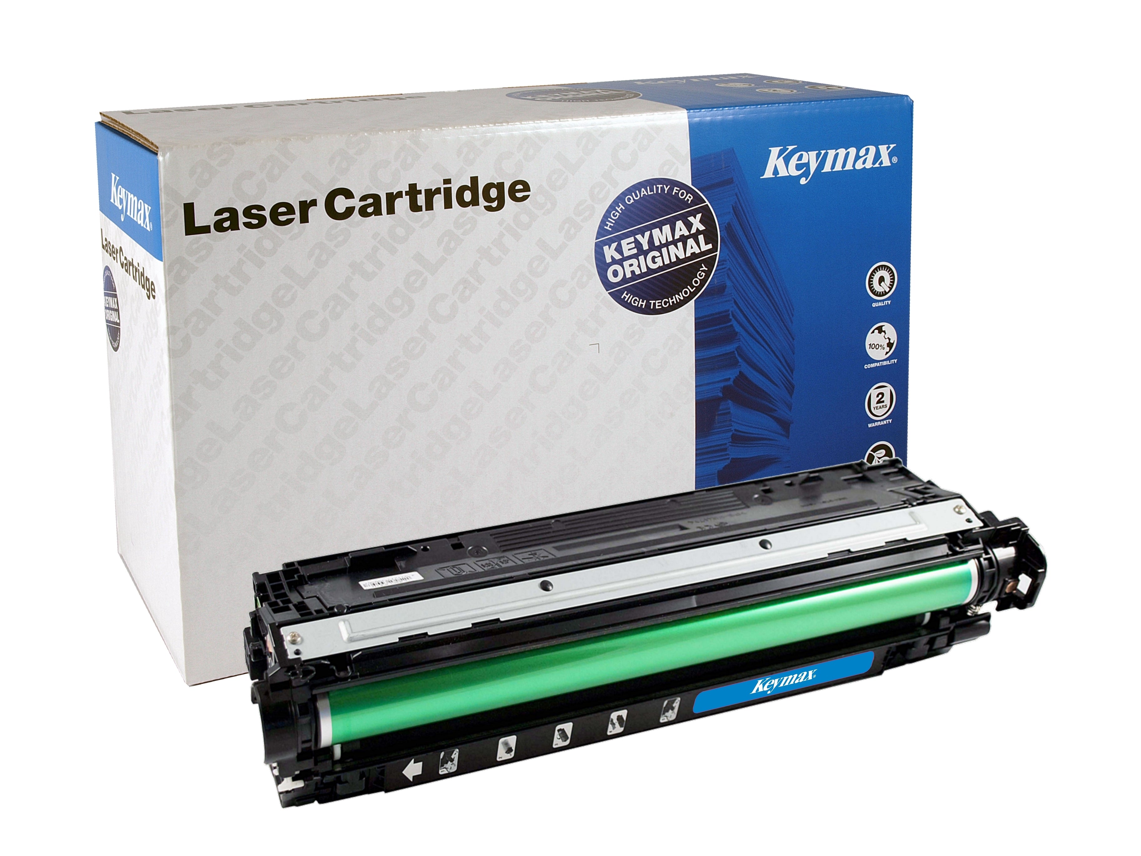 Keymax CE272A Gelber Toner – wiederaufbereitet – für HP CLJ CP 5525