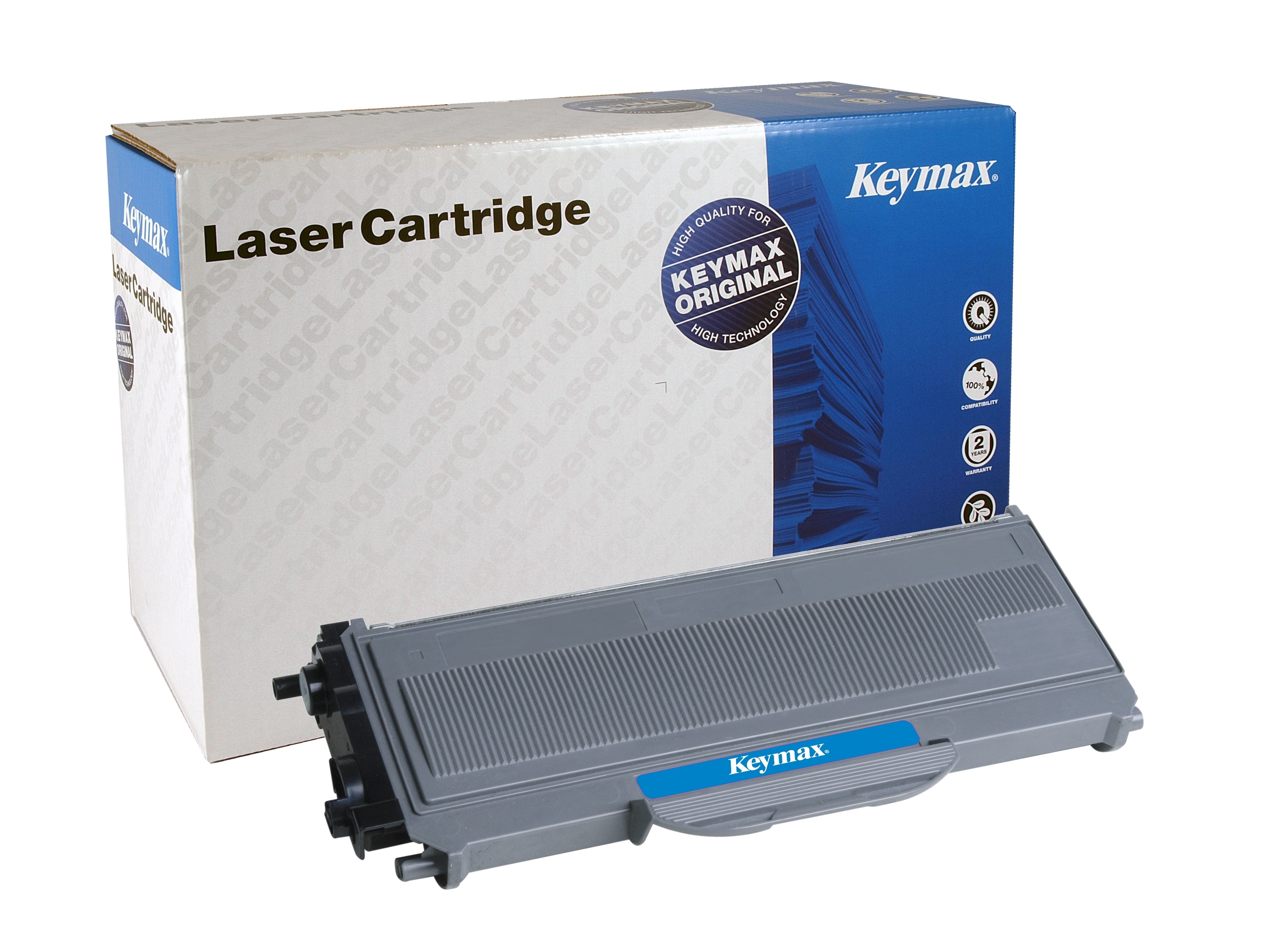 Keymax TN-2120 (TN-6600KEY) Schwarzer Toner – wiederaufbereitet – für Brother HL-2140