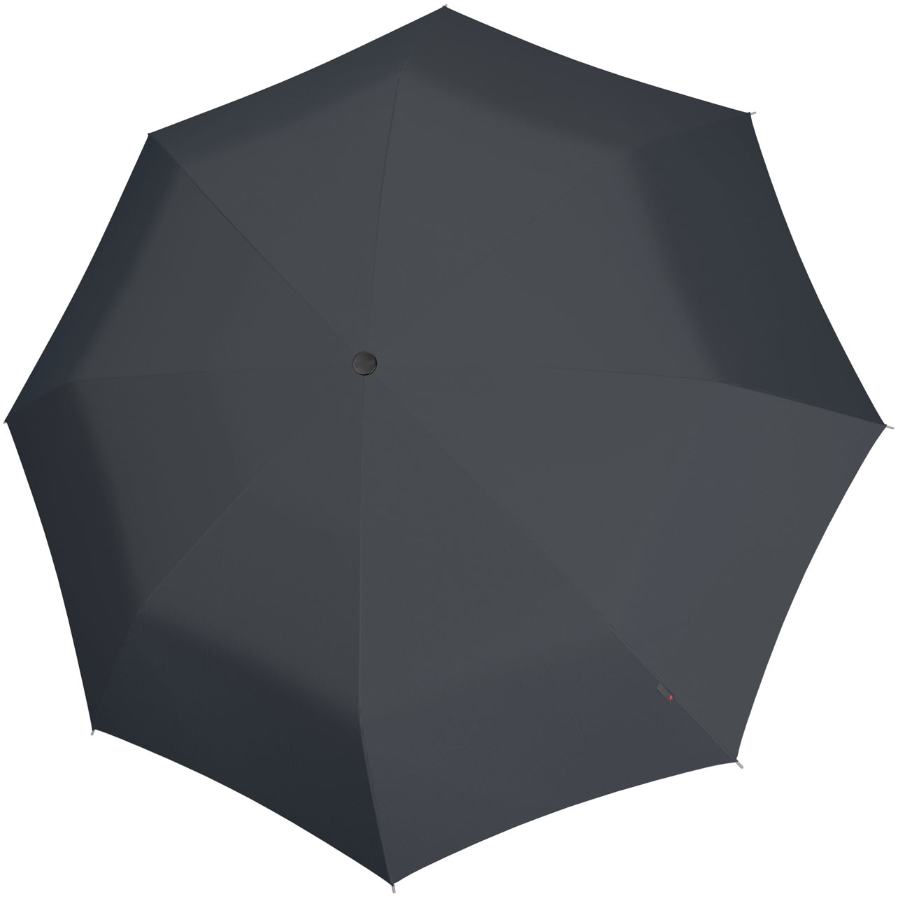 Knirps Taschenschirm U.090 – manuell, Ø 126 cm, L 38 cm – grau – windfest
