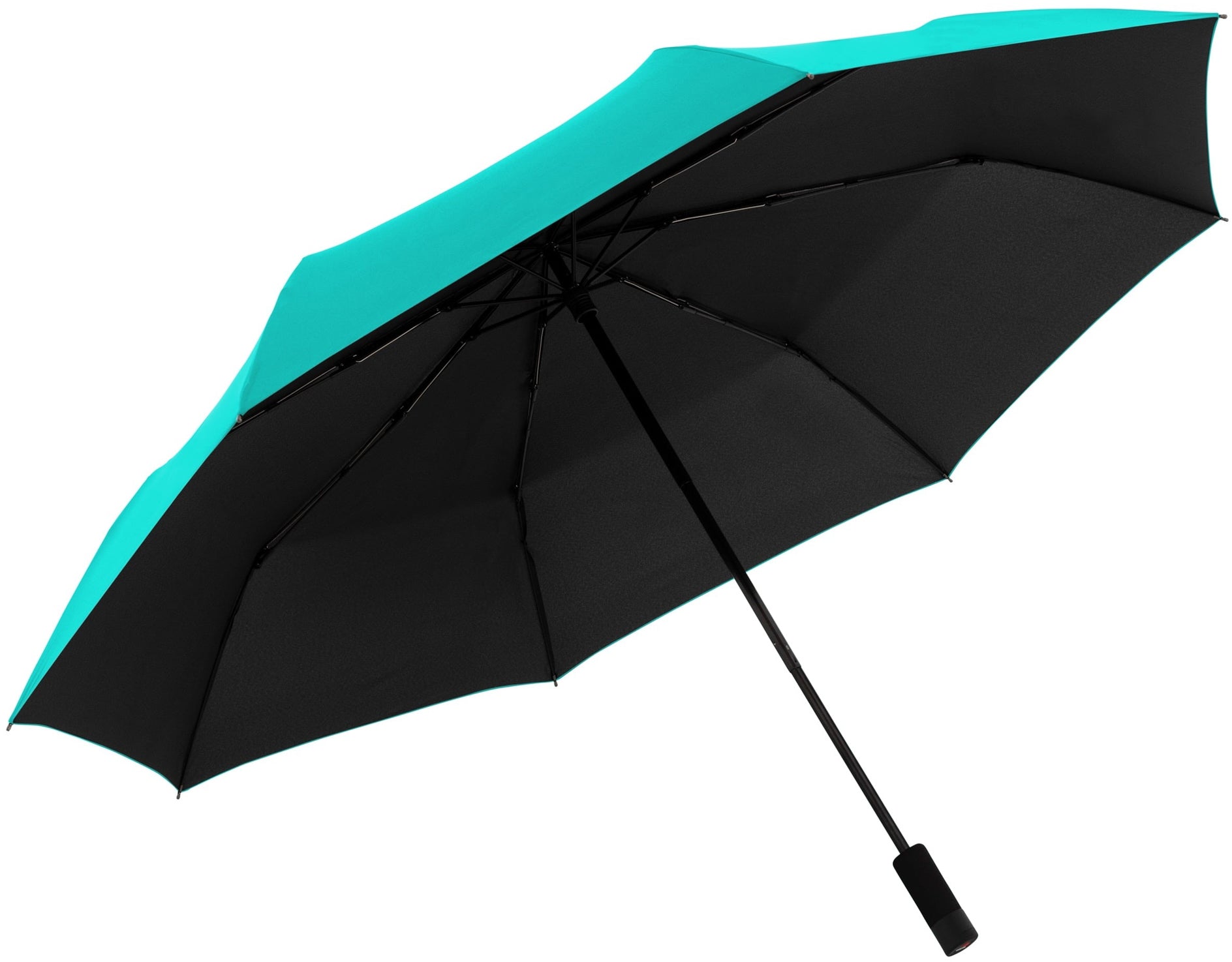 Knirps Taschenschirm U.090 HeatShield – manuell, Ø 128 cm, L 39 cm – türkis – windfest