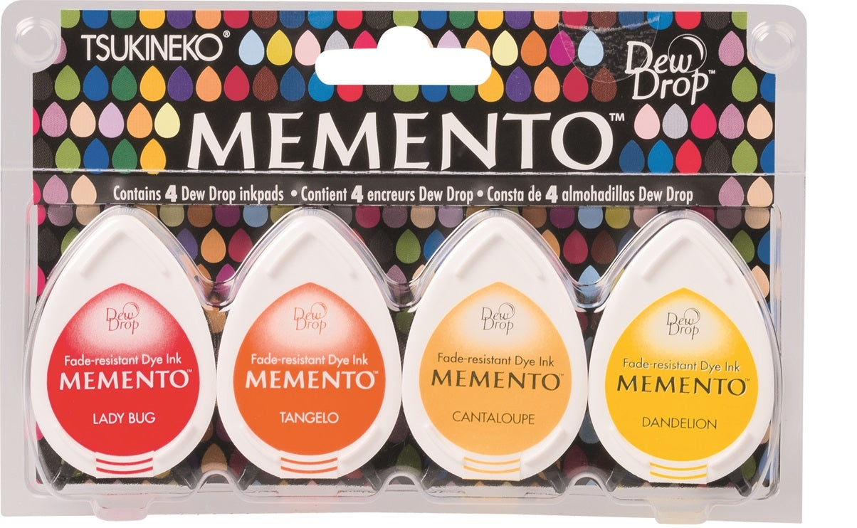 KNORR prandell Stempelkissen – Memento – 35 × 50 mm – farbig, 4 Farben – schnell trocknend, wasserbasiert