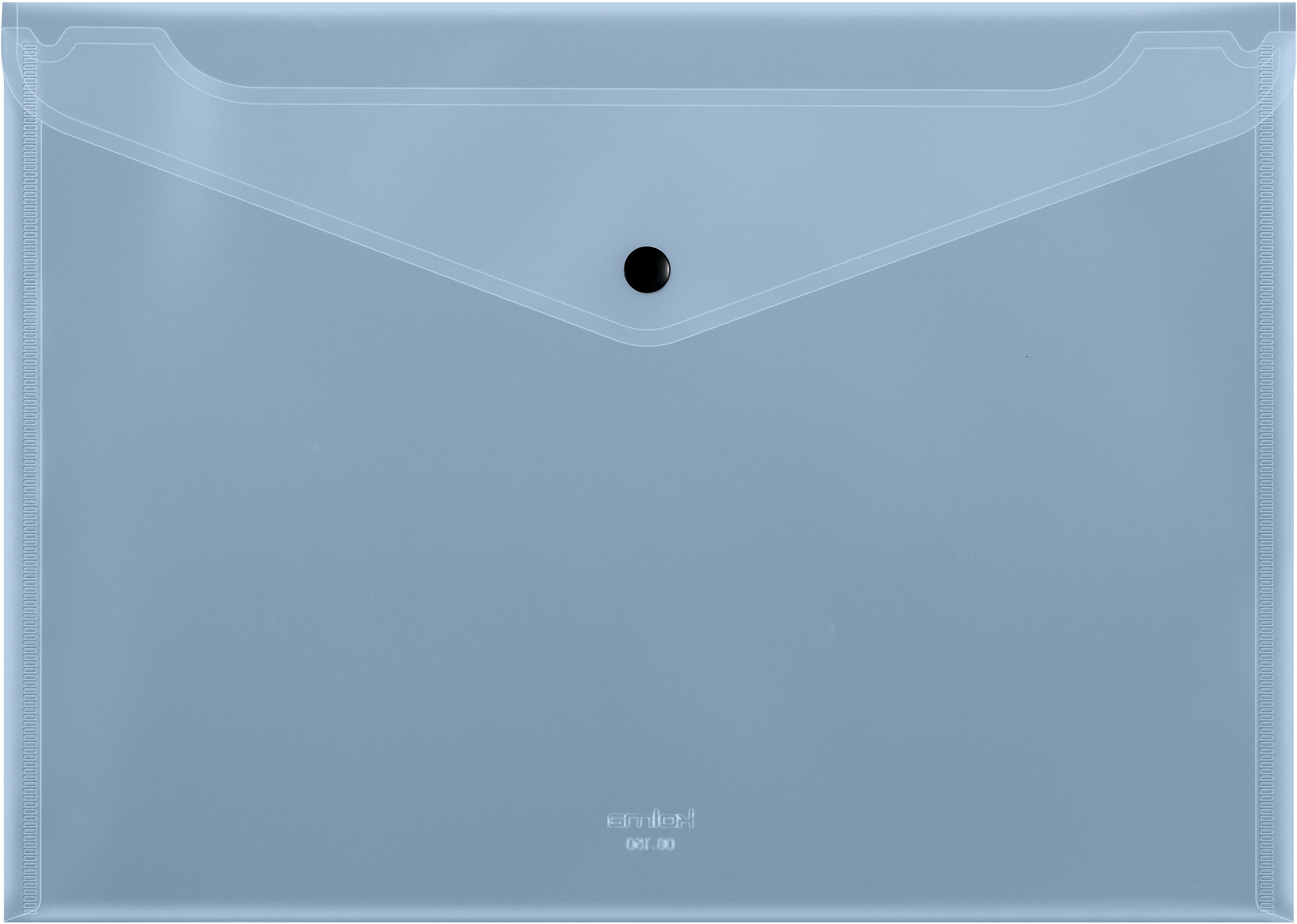 Kolma Dokumentenmappe Easy A4 – Druckknopf, Kunststoff, Grau, Füllhöhe 3 mm