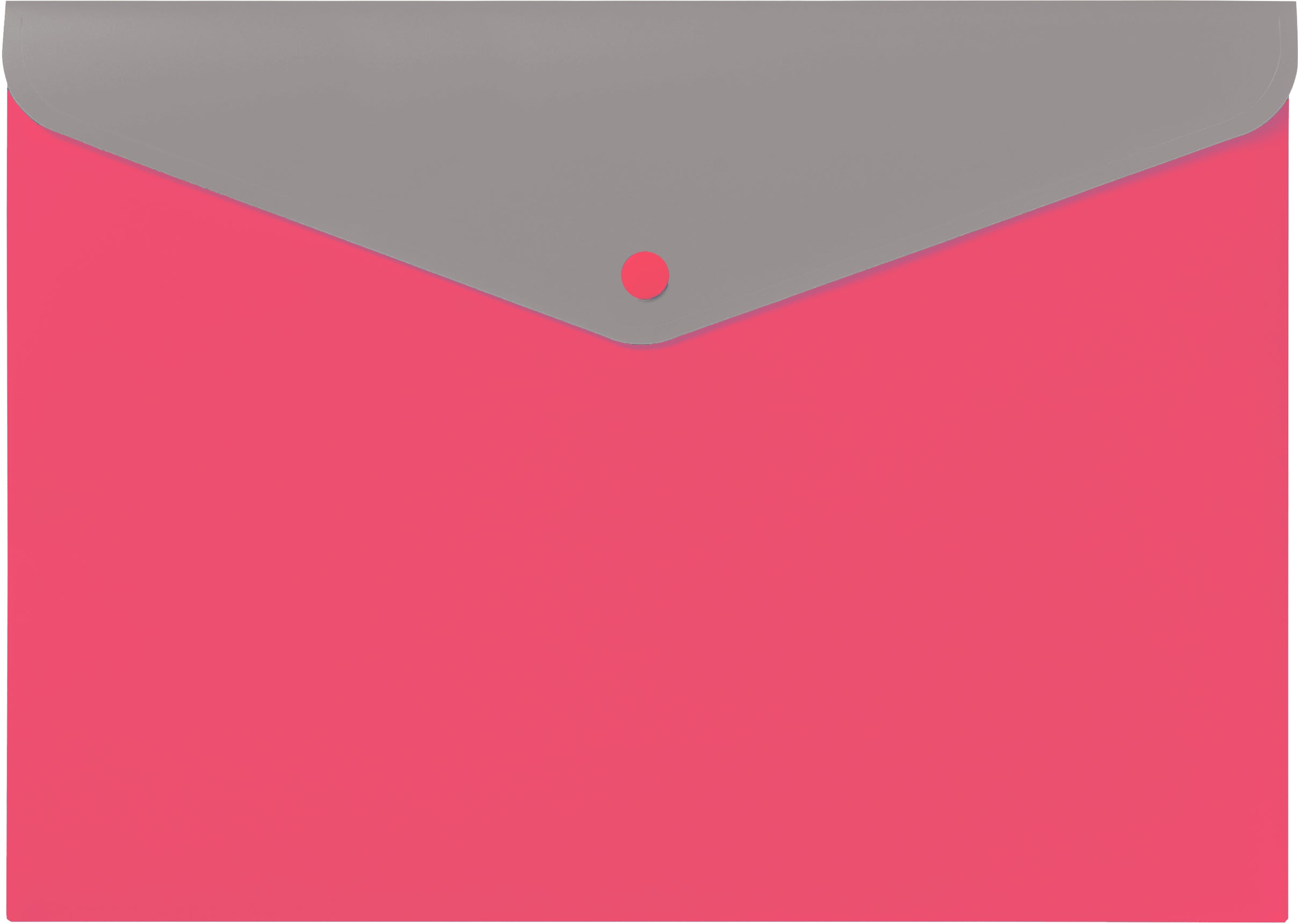Kolma Doppia A4+ Dokumentenmappe – Druckknopf, Pink/Grau, Recycelt
