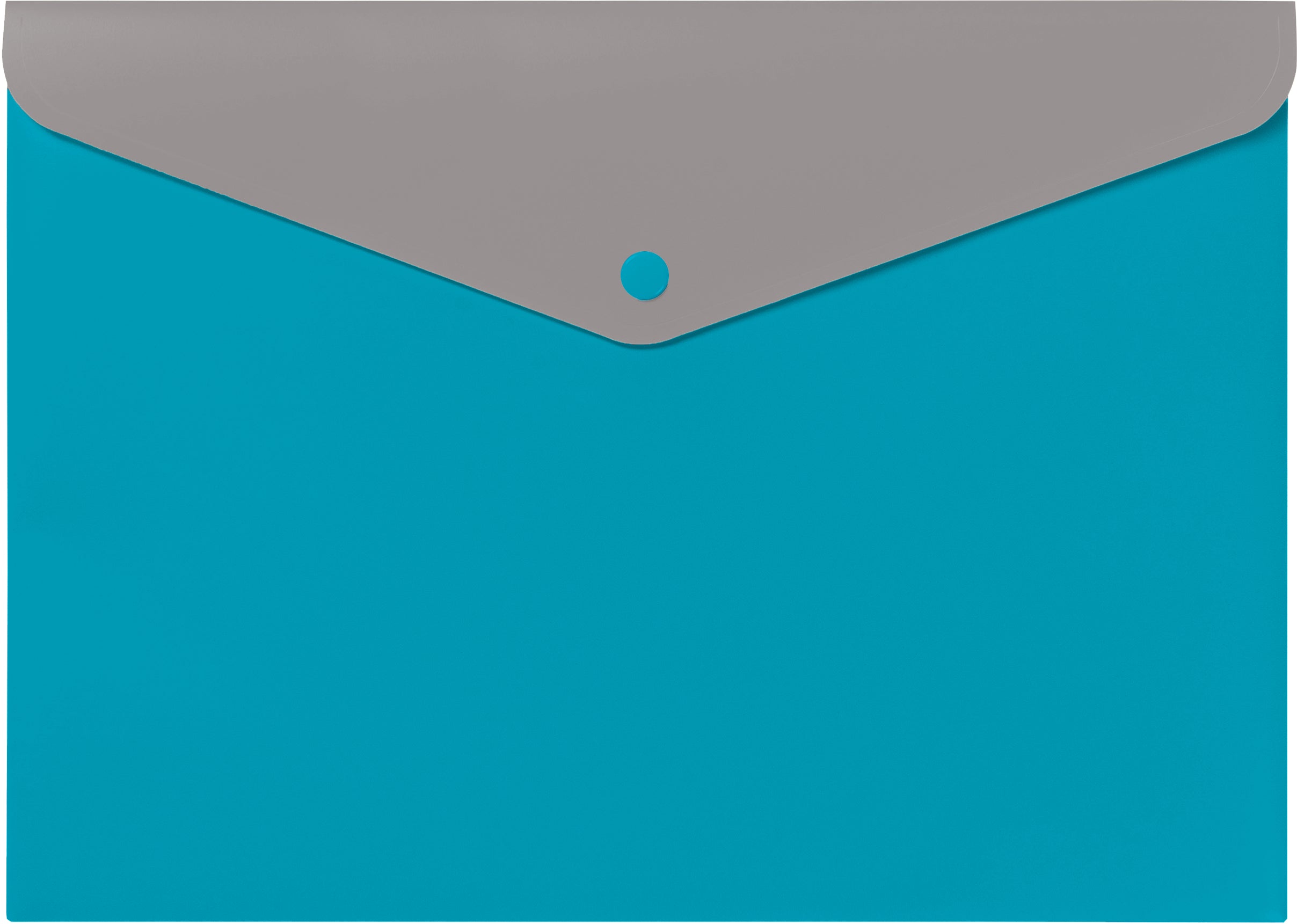 Kolma Dokumententasche Doppia A4, Druckknopf, Blau/Grau