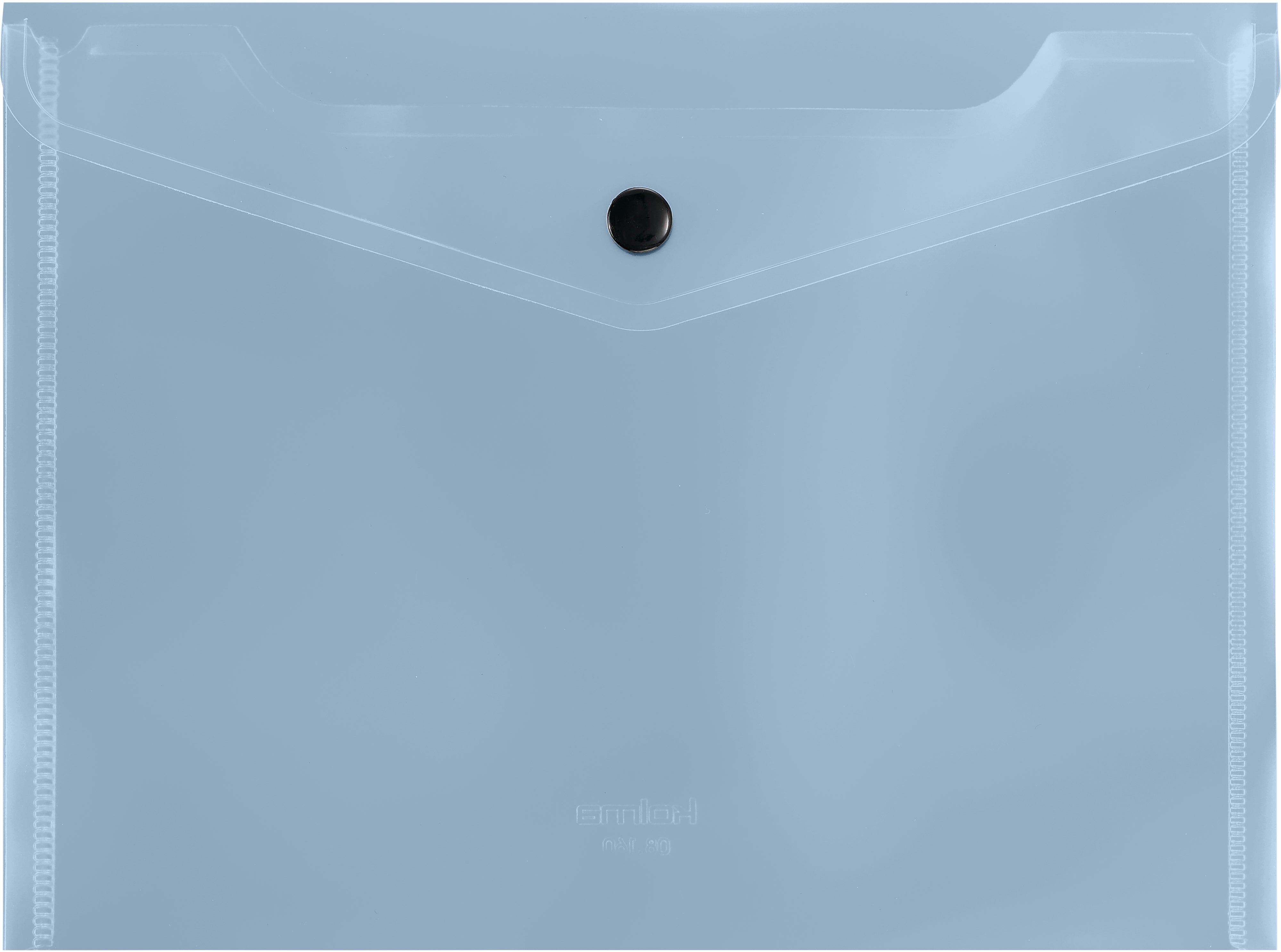 Kolma Dokumententasche 180 × 240 mm, Druckknopf, halbtransparent, grau
