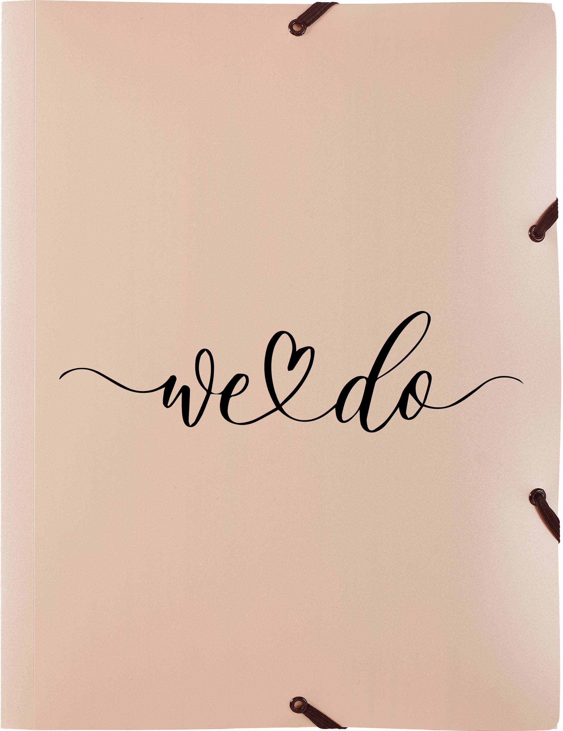 Kolma Gummibandmappe Wedding A4+ – Gummiband, Roségold