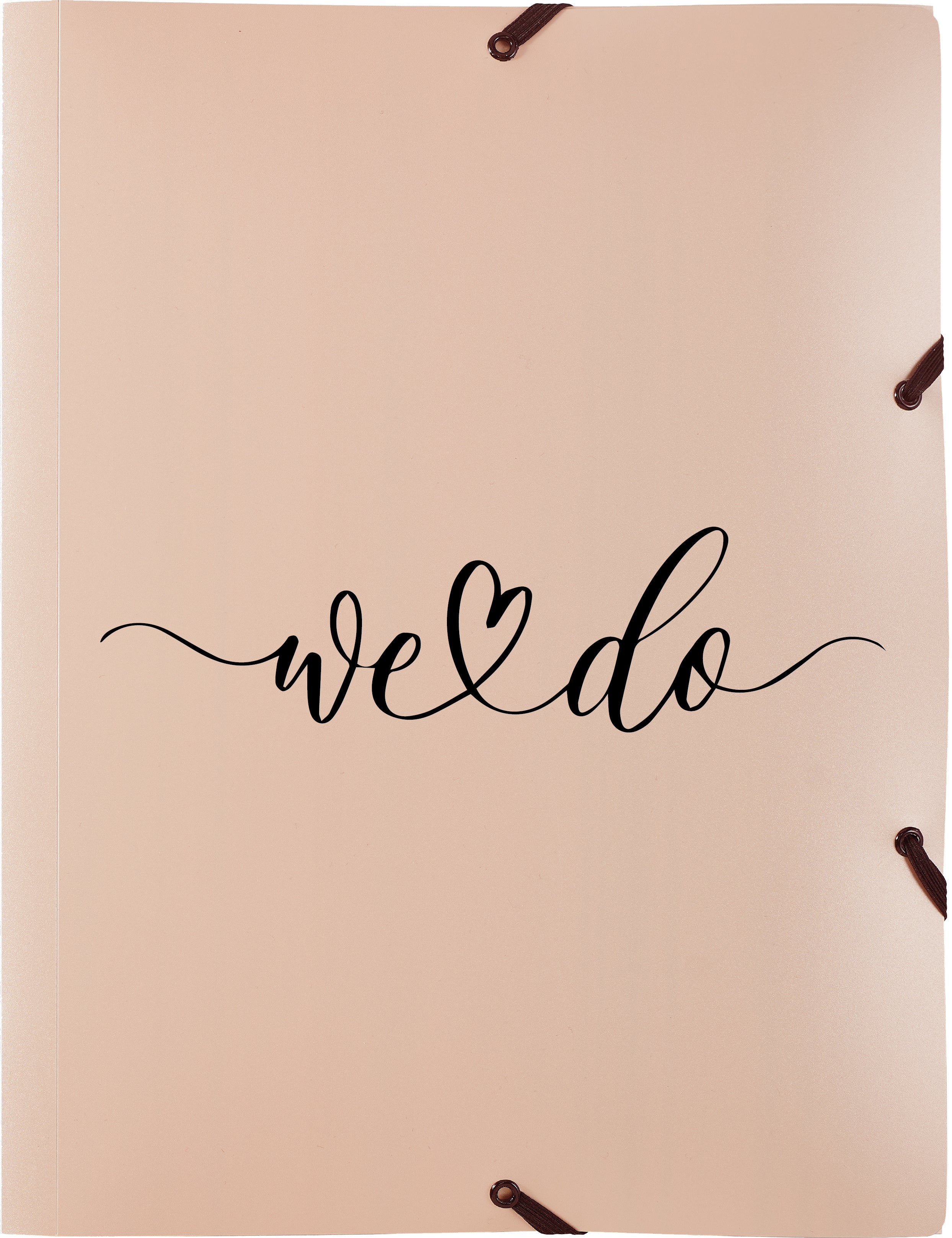 Kolma Gummibandmappe Wedding A4+ – Gummiband, Roségold