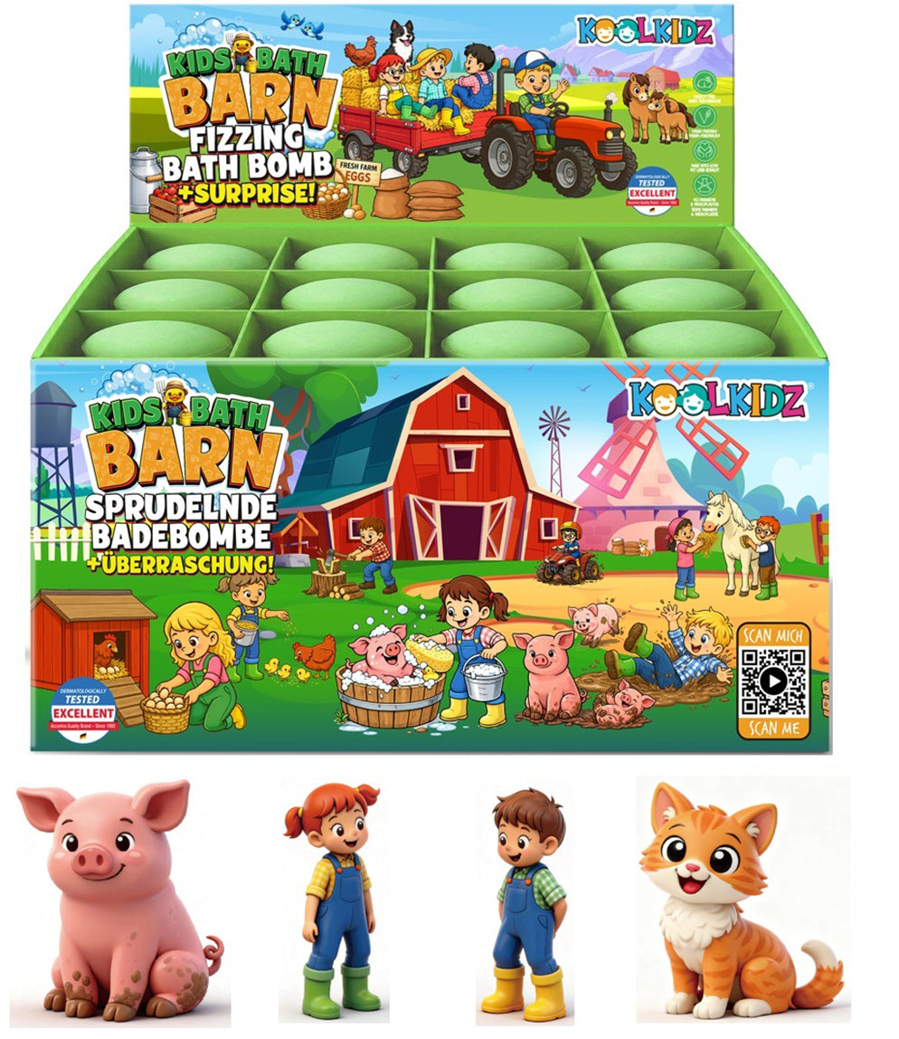 Koolkidz Badebombe – sprudelnd, Apfelduft, mit Sammelfigur (4 Varianten)