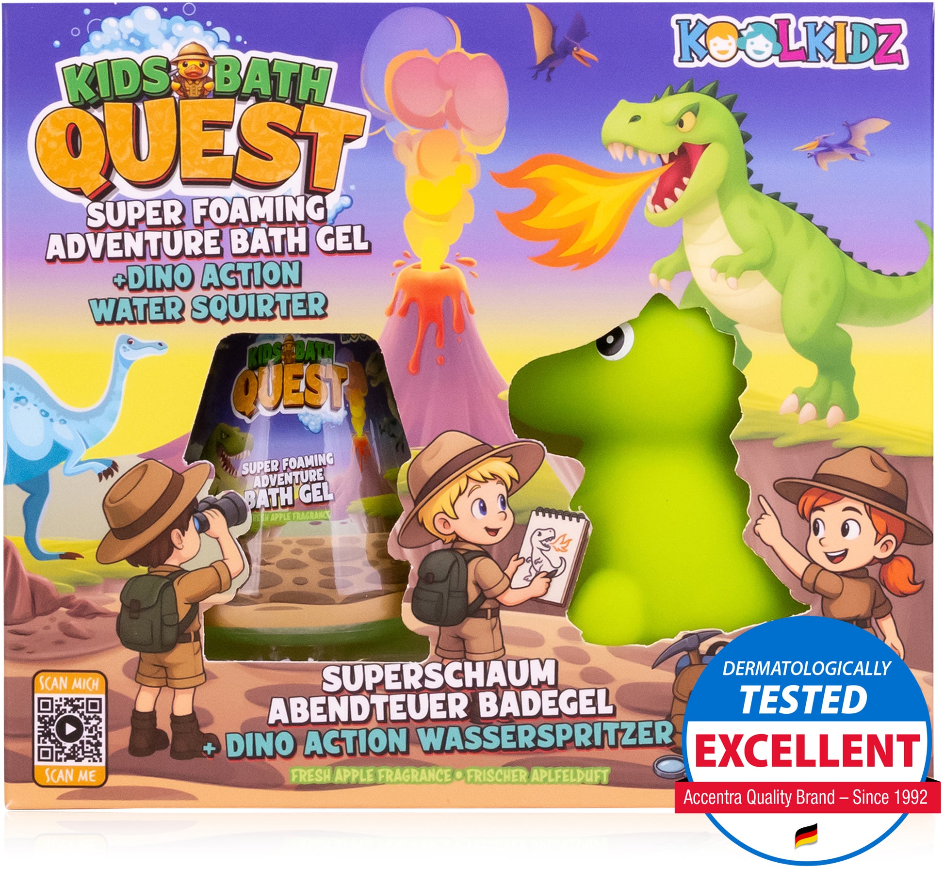 Koolkidz Badespass-Set 6062964 – Dino – 60 ml