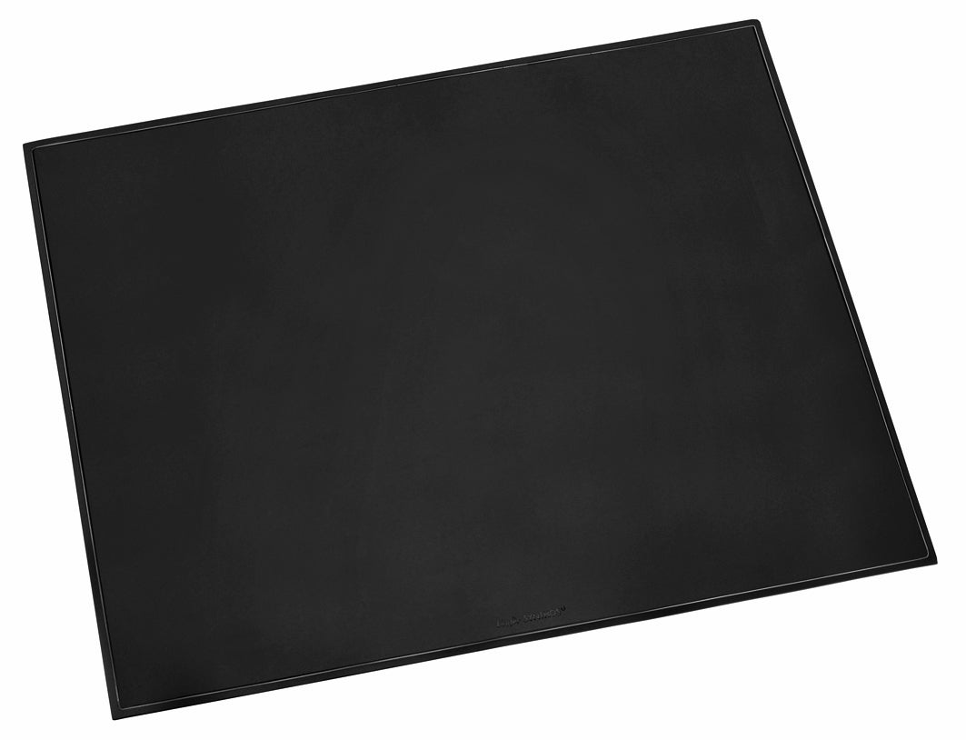 Laufer LÄUFER – Schreibtischunterlage Synthos – 520 × 650 mm, Kunststoff, Schwarz, rutschfest