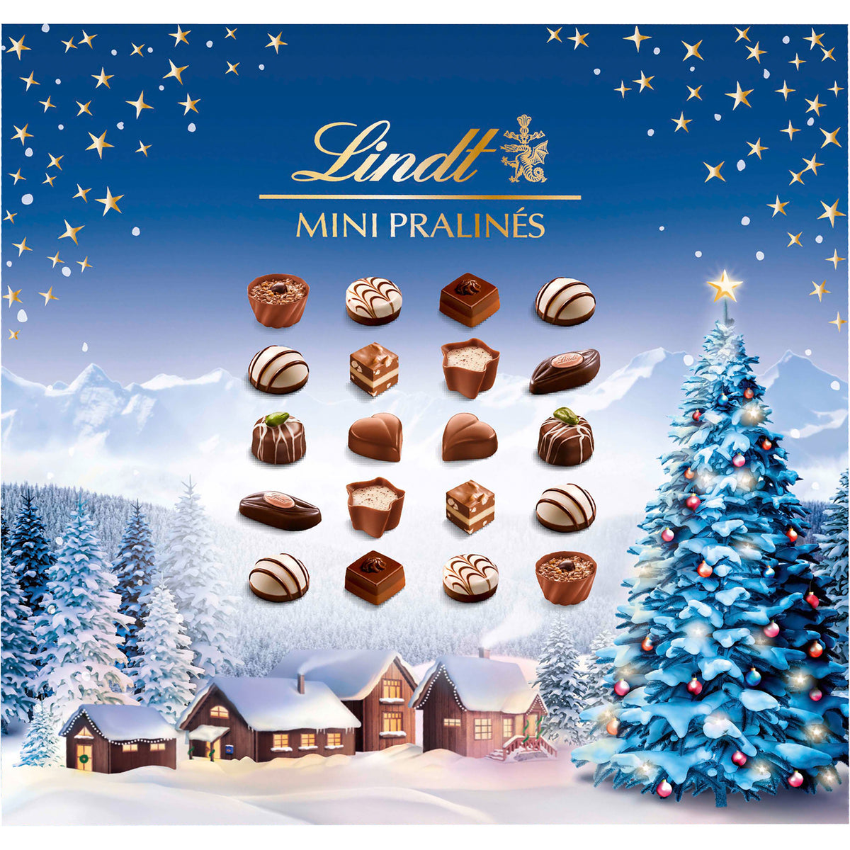 Lindt Mini Pralinés – Weihnachtszauber, Mix – 141 g