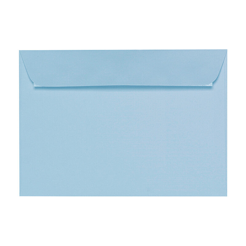 1001 Couvert C5, ohne Fenster, pastellblau, 100 g/m², gerippt – 50 Stk.