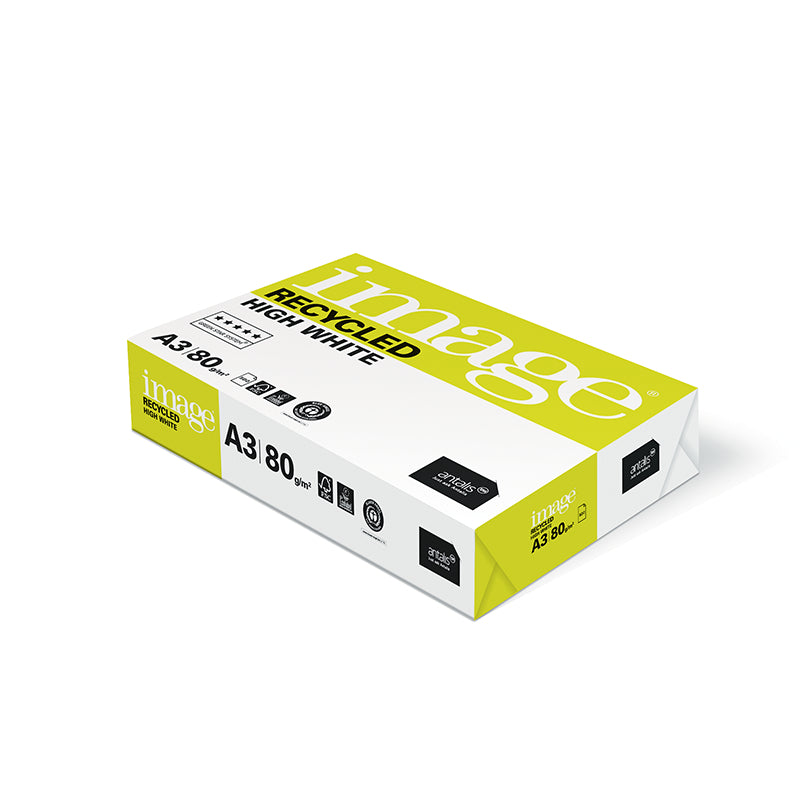 Image barecycledhw Image Kopierpapier – A3, 80 g/m², Hochweiss – 25000 Blatt
