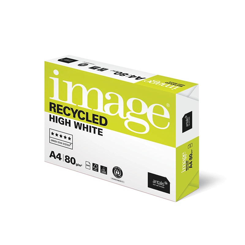 Image barecycledhw Image Kopierpapier – A4, 80 g/m², Hochweiss – Blauer Engel – 100'000 Blatt