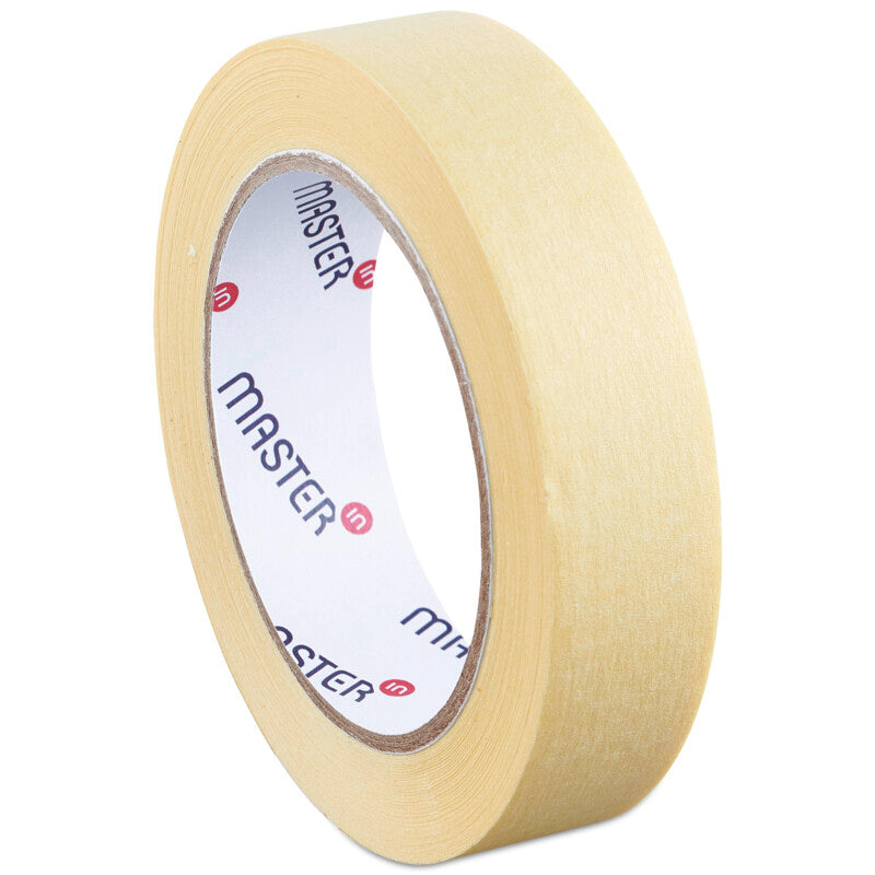 Master'in Krepp-Abdeckband Expert – 19 mm × 50 m, chamois, hitzebeständig bis 80 °C, 48 Rollen