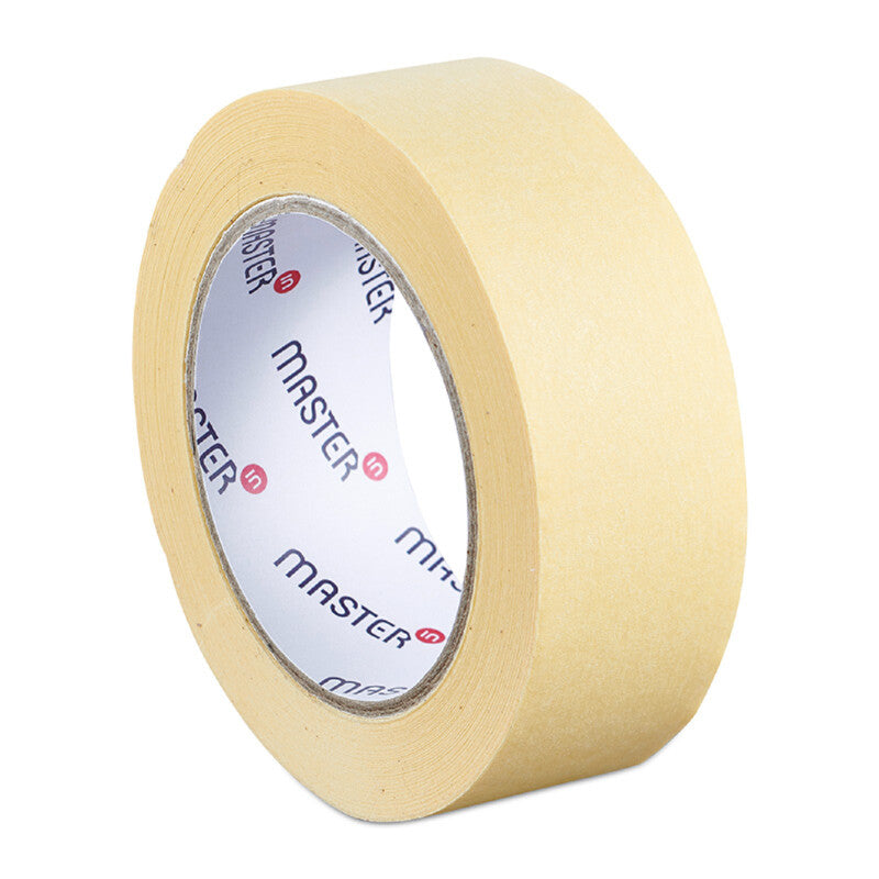 Master'in Krepp-Abdeckband Expert – 25 mm × 50 m, chamois, temperaturbeständig bis 80 °C, 36 Rollen