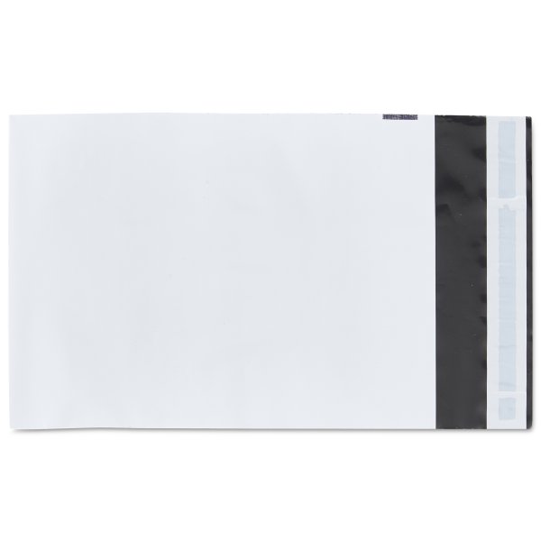 Master'in Polyversandtasche – 325 × 400 mm, selbstklebend, PE, weiss/innen schwarz – 1'000 Stk.