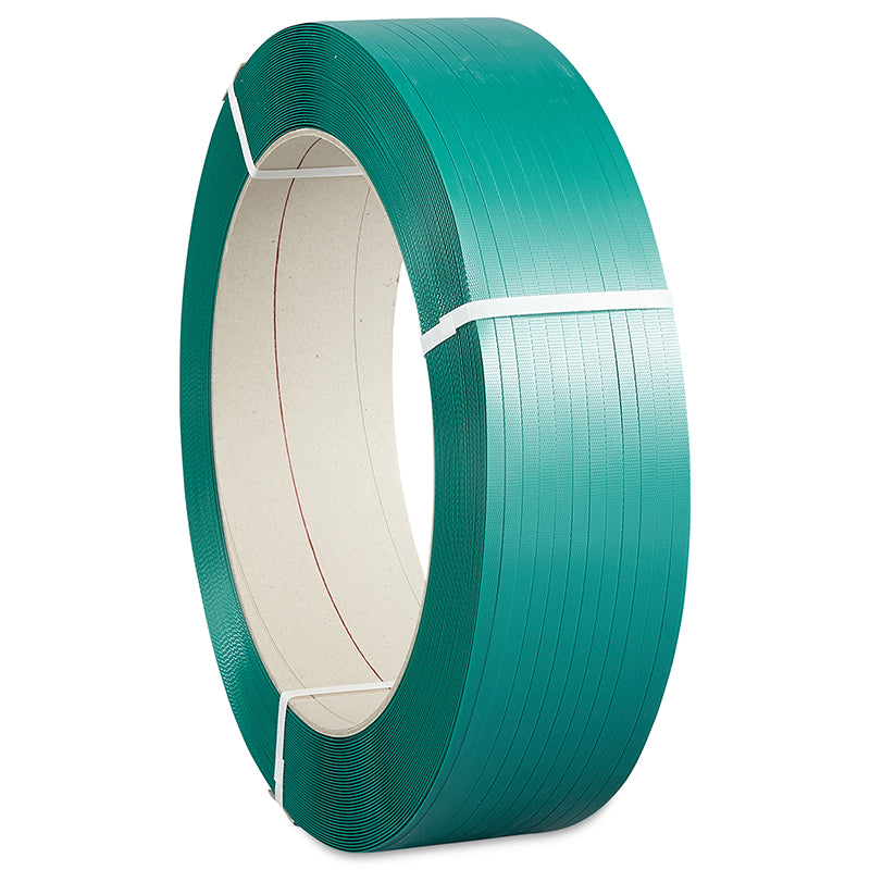 Master'in PET-Umreifungsband – 15,5 mm × 0,600 mm × 2000 m, Kern-Ø 406 mm, Grün – 1 Rolle