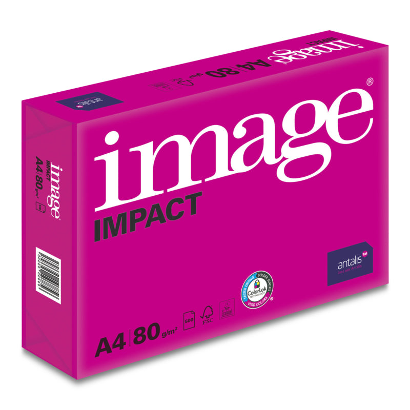 Image Impact Kopierpapier Hochweiss – A4, 80 g/m², 4-fach gelocht, 2'500 Blatt