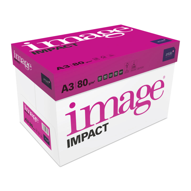 Image Impact Kopierpapier – A3, 80 g/m², Hochweiss – FSC – 25000 Blatt