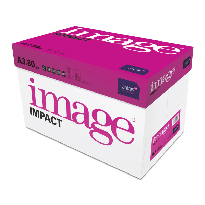 Image Impact Kopierpapier – A3, 80 g/m², hochweiss – FSC – holzfrei ECF – 50'000 Blatt