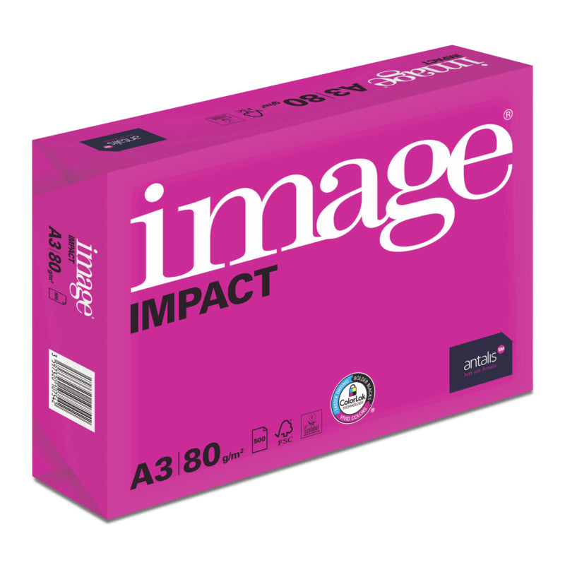 Image Impact Kopierpapier – A3, 80 g/m², Hochweiss – FSC – 25000 Blatt