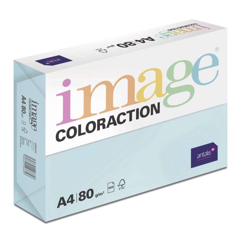 Image Coloraction Farbiges Kopierpapier Bermuda/Blau – A4, 80 g/m², 2'500 Blatt