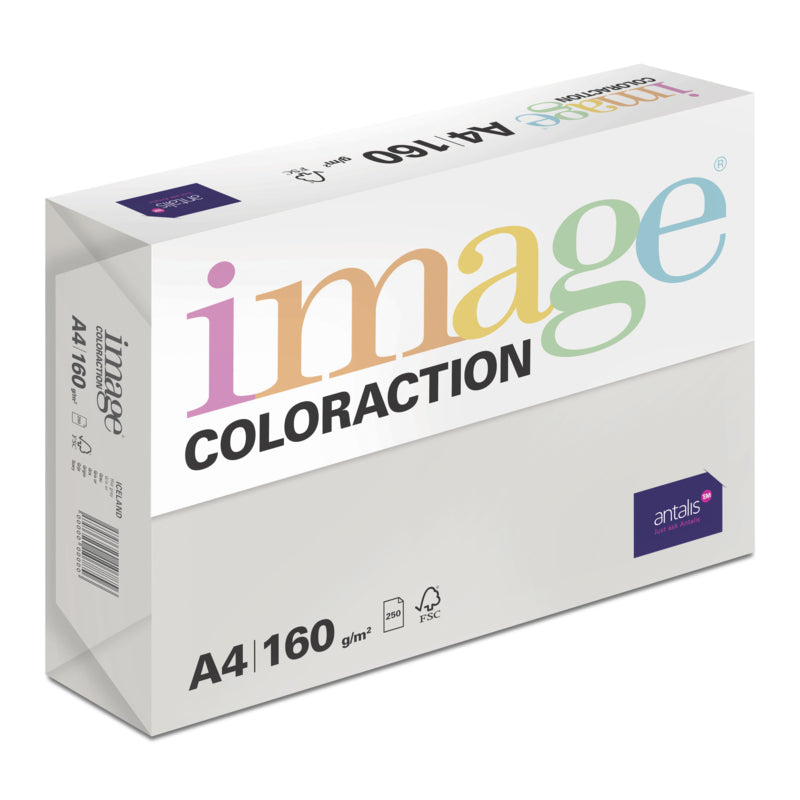 Image Coloraction Farbiges Kopierpapier Grau – A4, 160 g/m², 2'250 Blatt