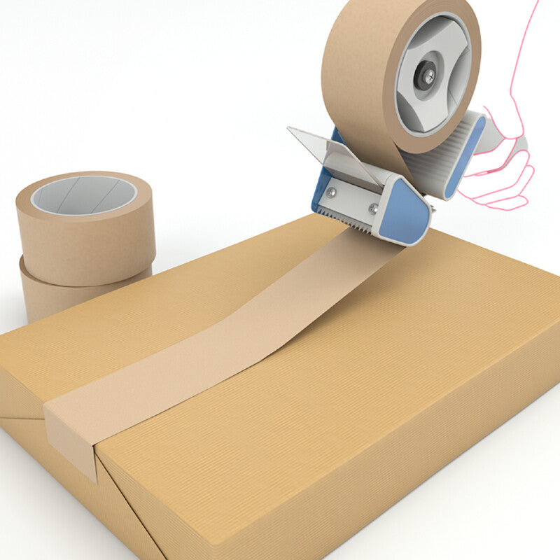 Papier-Selbstklebeband – 50 mm × 50 m, braun, 1 Rolle(n) (Ab 36 Rollen)