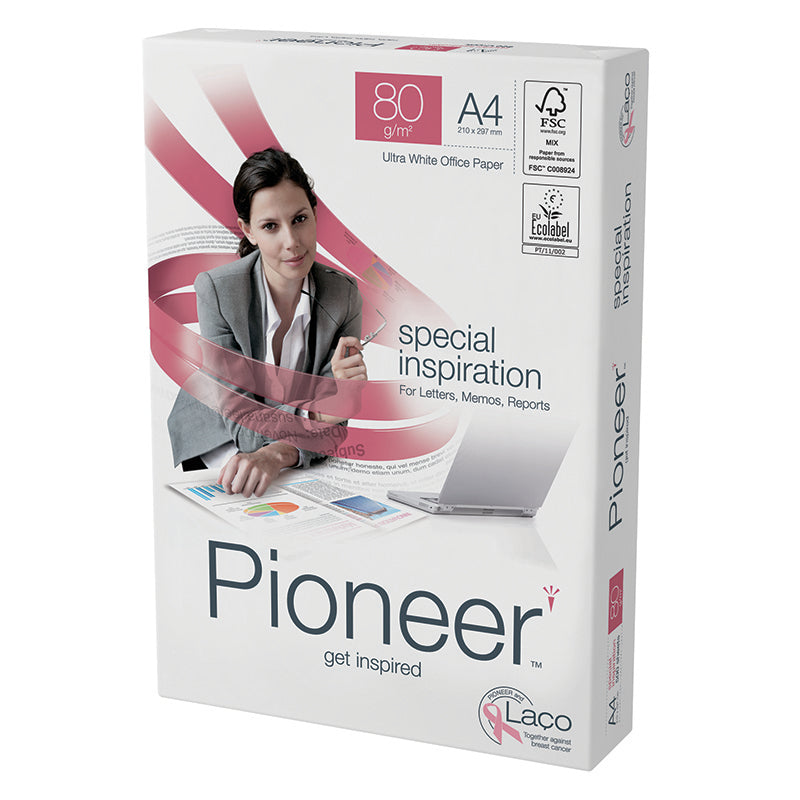 Pioneer Kopierpapier Weiss – A4, 100 g/m², 2-fach gelocht, 2'500 Blatt