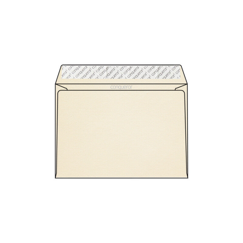Conqueror Briefumschlag C5, ohne Fenster, Conqueror Laid, creme, 120 g/m² – 250 Stk.