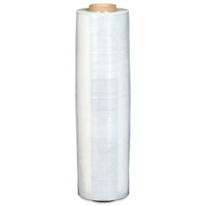 Master'in Handstrechfolie, vorgereckt – 430 mm × 600 m – 8 µm – LD-PE, transparent – 6 Rollen