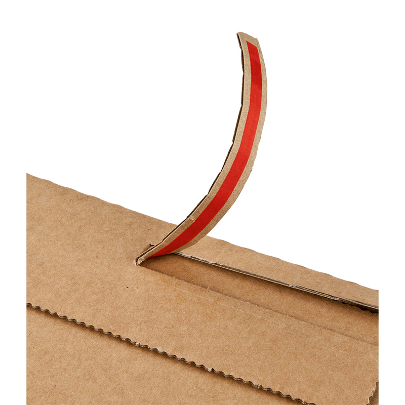 Colompac Karton-Versandtasche – 235 × 340 mm, Schmalseite offen, Wellkarton, weiss, selbstklebend – 100 Stück