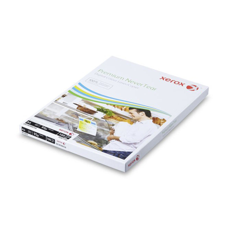 Xerox Synthetikfolie, Polyester, Weiss, Matt – A4 – 95 µm, 125 g/m² – 100 Blatt