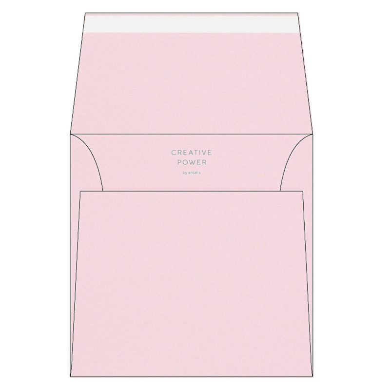 Olin Couvert 170 × 170 mm, ohne Fenster, Baby Pink – 50 Stk.
