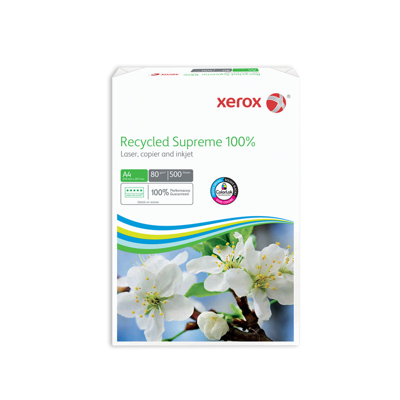 Xerox recycledsupreme100% Xerox Kopierpapier – A3, 80 g/m², weiss – FSC – 50000 Blatt