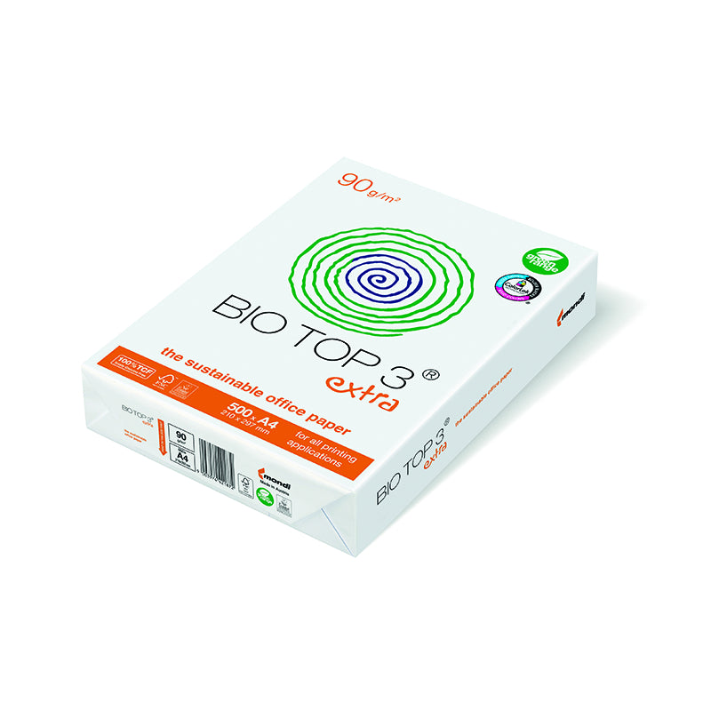 Biotop3 Kopierpapier – A4, 90 g/m², Naturweiss – FSC – 25'000 Bogen